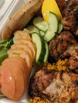 Spicy Chicken Plate with Baldo Rice and Salad